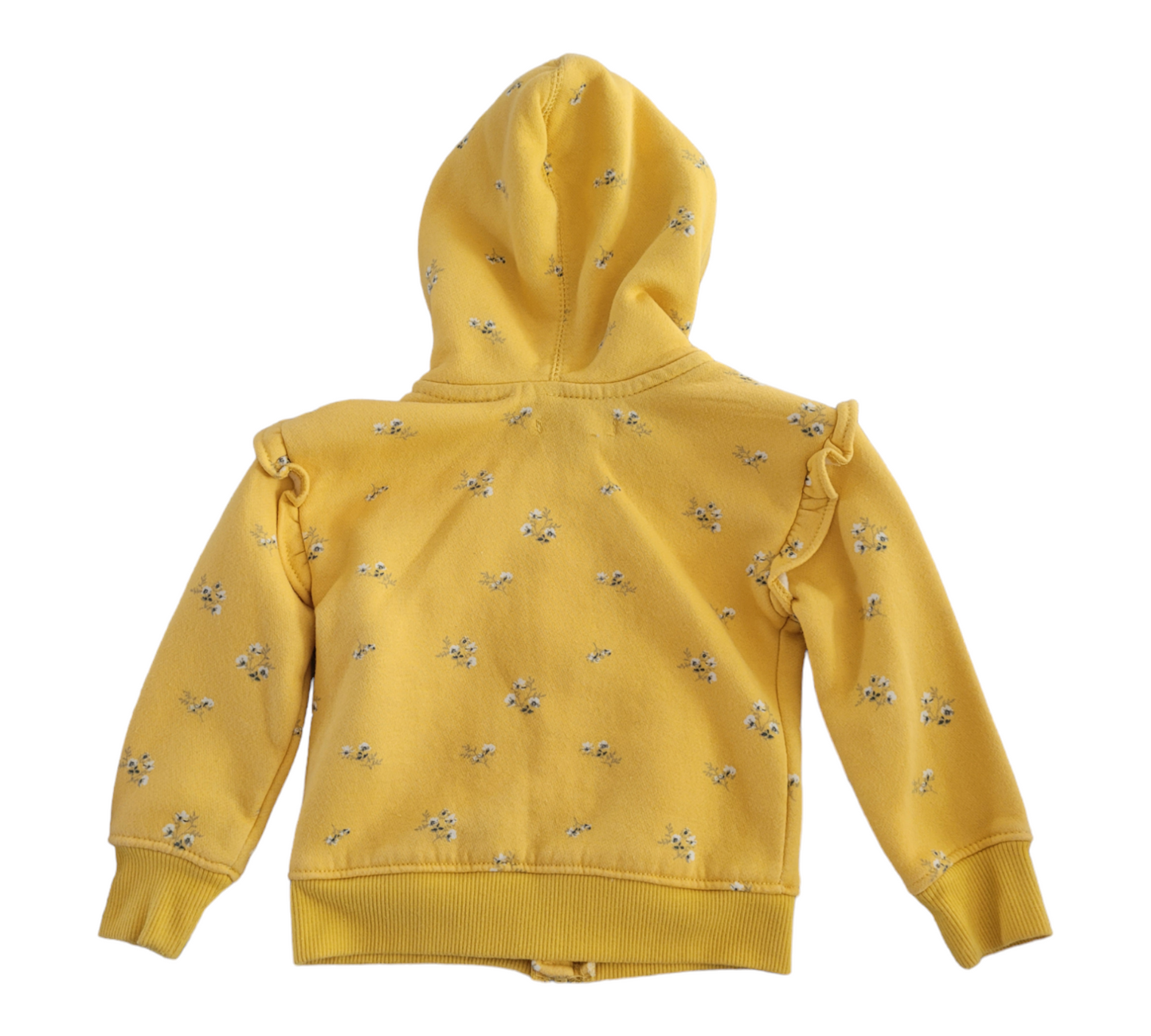 Yellow Toddler Zip Up Hoodie Sweatshirt size 2T