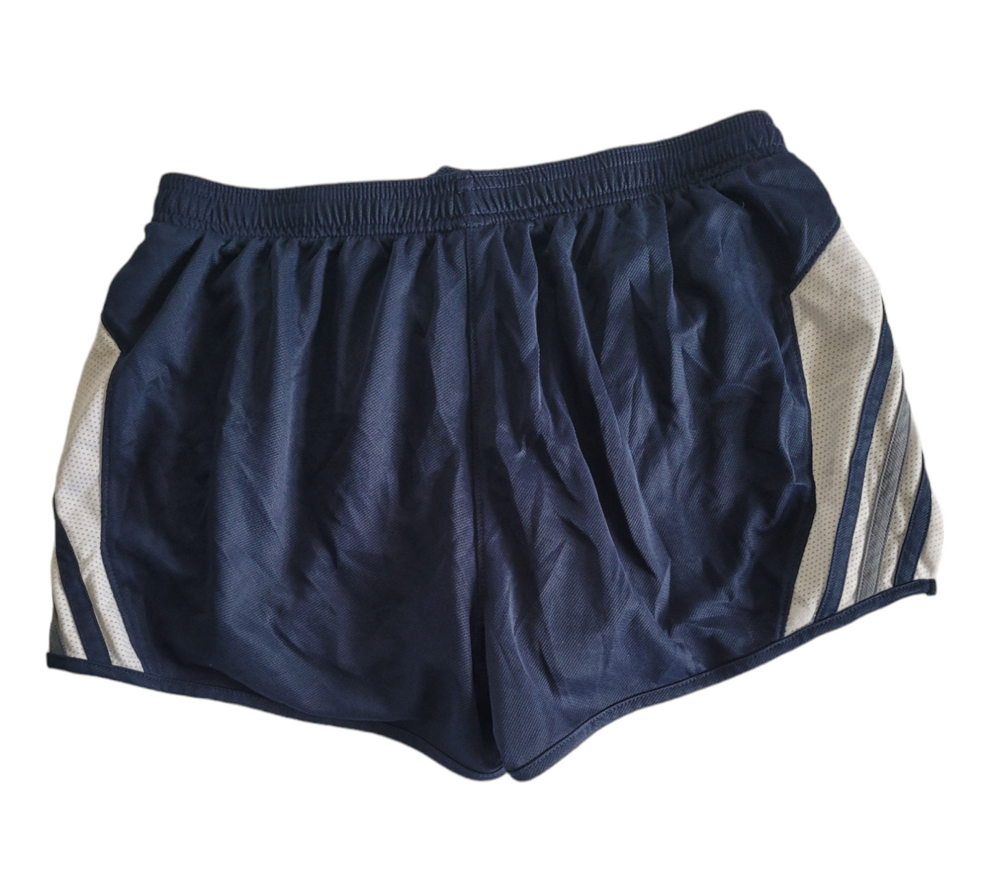 Adidas women's navy blue running shorts, small. 100% polyester